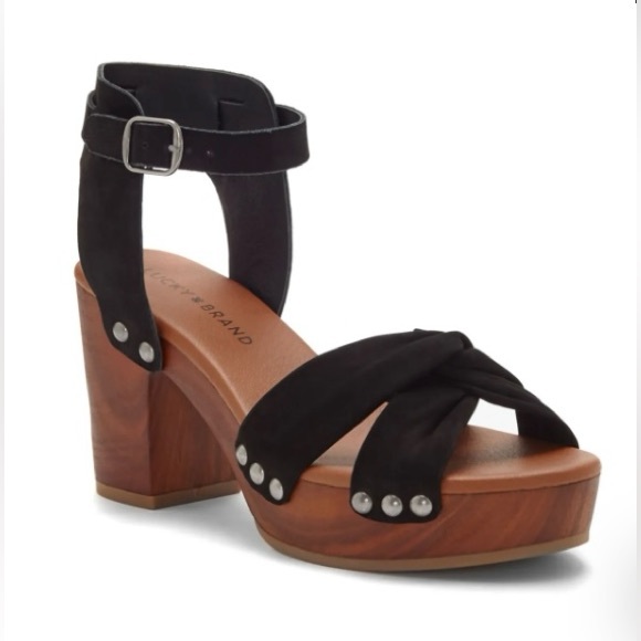 Lucky Brand Shoes - Lucky Brand Black Whitneigh Women's Block Heel Sandals